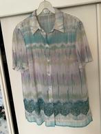 Dunne groen grijze blouse, Kleding | Dames, Blouses en Tunieken, Ophalen of Verzenden, Zo goed als nieuw, Maat 42/44 (L), Groen