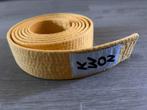 Gele band taekwondo *ZGAN*, Ophalen of Verzenden, Zo goed als nieuw, Overige kleuren, 115 cm of meer