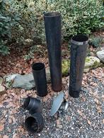 Dikwandig kachel pijp en bochten, Ophalen, Rvs, Minder dan 2 meter, 80 mm of meer