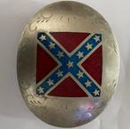 Zeldzame zilveren buckel met confederatie vlag!, Ophalen of Verzenden, Zo goed als nieuw, Overige kleuren, Minder dan 95 cm