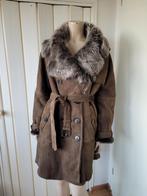 Madeleine lammy coat lamsjas leer maat 40/42, Kleding | Dames, Jassen | Winter, Maat 38/40 (M), Bruin, Ophalen of Verzenden, Zo goed als nieuw