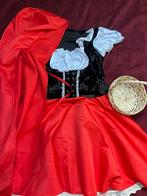 Roodkapje Halloween Kostuum + Mandje, Vrouwenmaat, Kleding | Dames, Carnavalskleding en Feestkleding, Maat 38/40 (M), Ophalen of Verzenden
