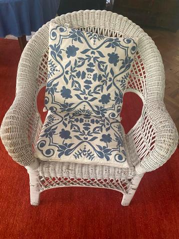 Rotan Fauteuil met Kussen beschikbaar voor biedingen