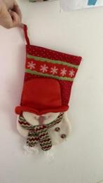Kado sok / Cadeau sok / Kerstdecoratie sok sneeuwpop sok, Ophalen of Verzenden, Zo goed als nieuw