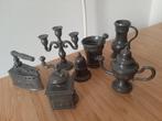 Miniaturen, tin, 7 mooi bewerkte modellen, met 3 wapentjes, Ophalen of Verzenden