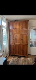Oude vintage houten kast Van dijk&Co, Huis en Inrichting, Slaapkamer | Complete slaapkamers, Gebruikt, Ophalen