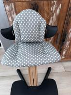 Kussenset voor stokke nomi kinderstoel grijs wit stippen, Ophalen of Verzenden, Nieuw, Overige typen