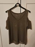 Khaki/bruine top met open schouders van Only, Maat 38/40 (M), Only, Bruin, Ophalen of Verzenden