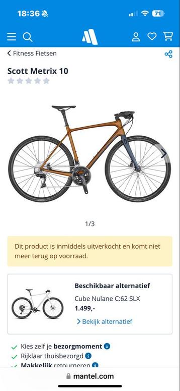 Scott Metrix Racefiets - Shimano 105 - Carbon beschikbaar voor biedingen