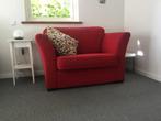 Montel rode loveseat, Huis en Inrichting, Banken | Sofa's en Chaises Longues, Ophalen, Gebruikt, Tweepersoons, 75 tot 100 cm