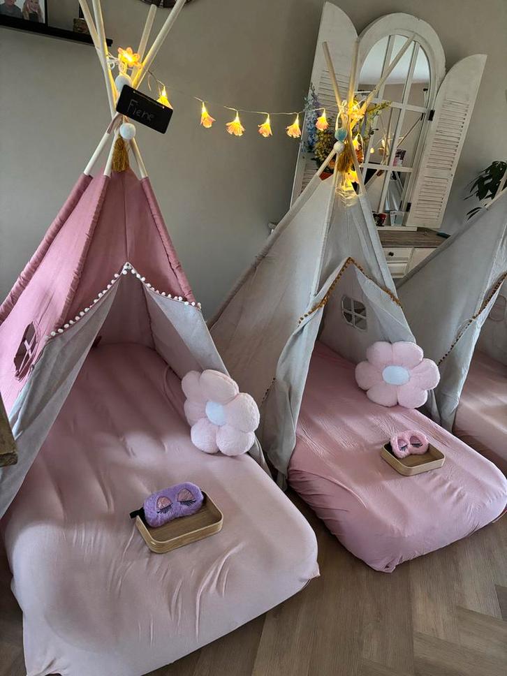 Kinderfeest slaapfeest huur tipi tent, Hobby en Vrije tijd, Feestartikelen | Verhuur, Nieuw, Overige, Ophalen
