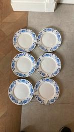 Ontbijtborden  bloem lijkt op Delfts Deltsch blauw Jennique, Ophalen of Verzenden