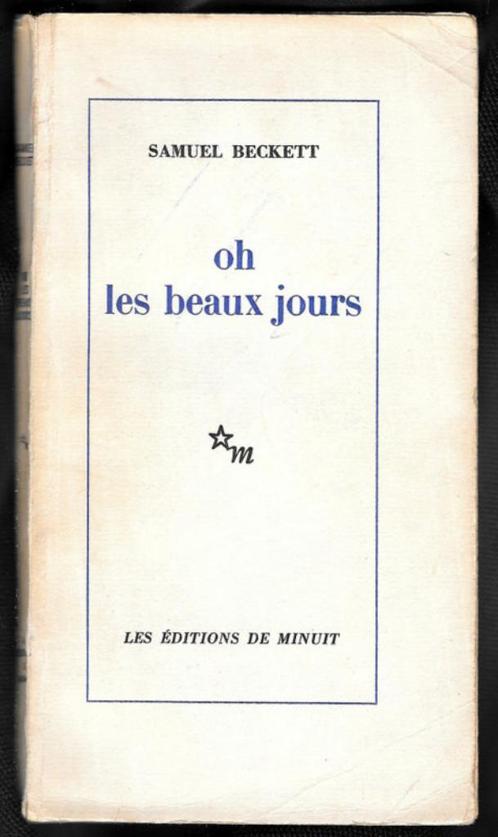 Samuel Beckett ~ Oh les beaux jours ~ Ed. Minuit ~ 1963, Boeken, Taal | Frans, Gelezen, Fictie, Verzenden
