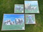 Canvas schapen wanddecoratie set (nieuw in plastic), Ophalen, Zo goed als nieuw