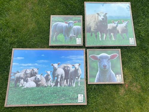 Tuinschilderij /Canvas schapen (nieuw in plastic), Tuin en Terras, Tuinwanddecoratie, Zo goed als nieuw, Ophalen