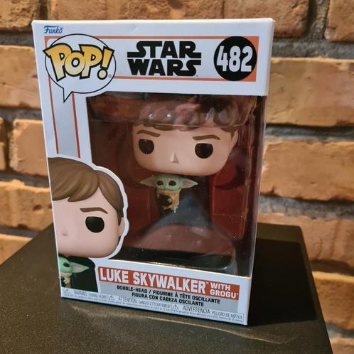 Funko Pop Luke Skywalker with Grogu #482 - Nieuw / Sealed, Verzamelen, Poppetjes en Figuurtjes, Nieuw, Ophalen of Verzenden