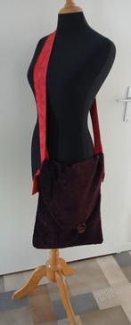 Tas, nep bont, tote bag, schoudertas, Sieraden, Tassen en Uiterlijk, Tassen | Damestassen, Ophalen of Verzenden, Nieuw, Rood, Shopper