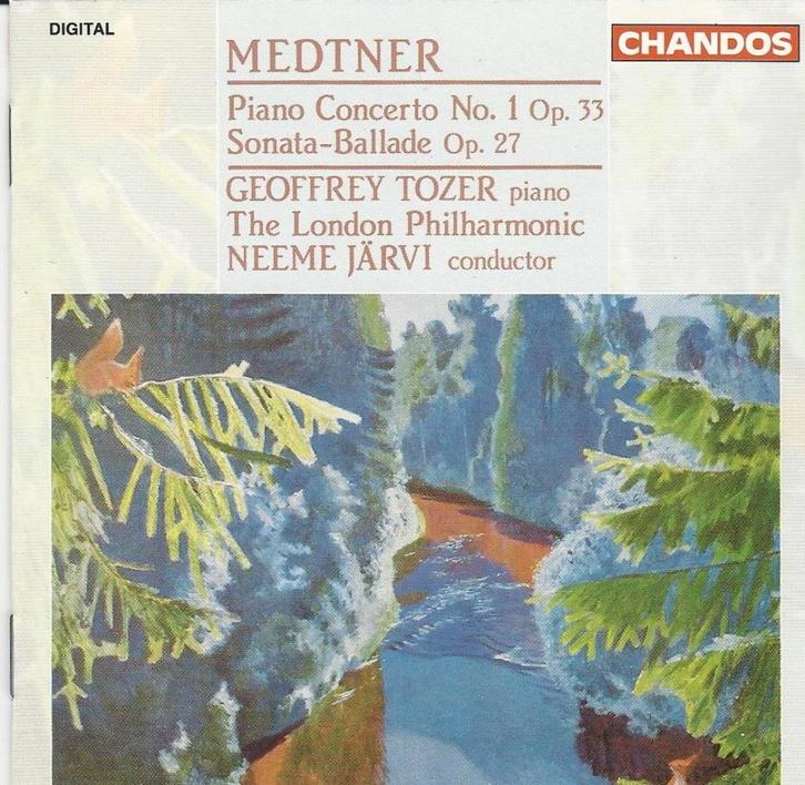 Medtner - Piano Concerto No 1 / Sonata-Ballade Op.27 = 5,99, Cd's en Dvd's, Cd's | Klassiek, Zo goed als nieuw, Ophalen of Verzenden