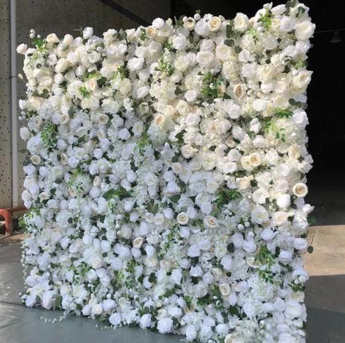 Bloemenmuur te huur! ( Wit Bruiloft ), Hobby en Vrije tijd, Feestartikelen | Verhuur, Nieuw, Geboorte of Huwelijk, Ophalen of Verzenden