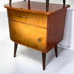 Vintage nachtkastjes | vintage nightstand | mid century, Niet bekend, Hout, Ophalen, Niet bekend