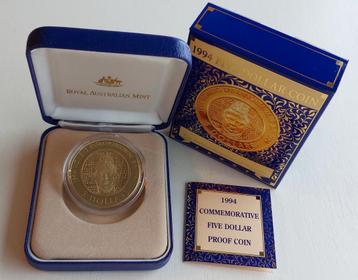 Australian 5 dollar the Enfranchisement of Women 1994. beschikbaar voor biedingen