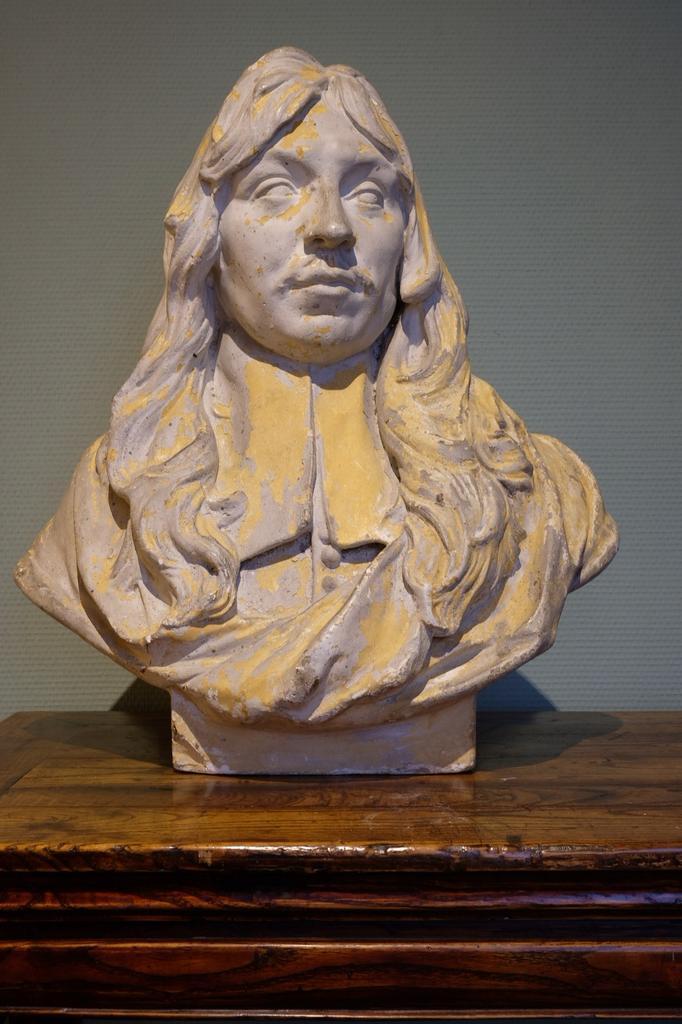 Gipse buste, begin 20e eeuw, naar Rombout Verhulst 52 cm, Antiek en Kunst, Kunst | Beelden en Houtsnijwerken, Ophalen