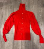 Rode coltrui met pofmouw, Kleding | Dames, Truien en Vesten, Ophalen of Verzenden, Zo goed als nieuw, Maat 36 (S), Rood