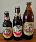 3 hele oude volle flessen AMSTEL BIER collector's item, Ophalen of Verzenden, Zo goed als nieuw, Flesje(s), Amstel