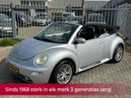 Volkswagen New Beetle Cabriolet 1.6 Turijn Comfort! Leer l E, Auto's, 4 cilinders, Cabriolet, 4 stoelen, Bedrijf