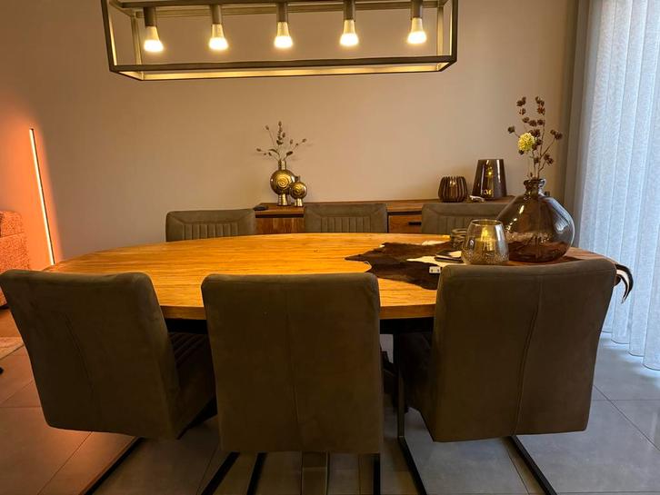 6x Pronto Parantino eetkamerstoelen, zeer nette staat!, Huis en Inrichting, Tafels | Eettafels, Gebruikt, Minder dan 50 cm, 200 cm of meer