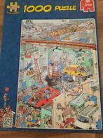 Jan van haasteren puzzel Cars in the make 1000-2 stukjes, Ophalen of Verzenden, 500 t/m 1500 stukjes, Zo goed als nieuw