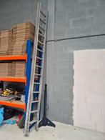 Aluminium Opsteekladder - 2 Delig, Doe-het-zelf en Verbouw, Ladders en Trappen, Ophalen, Gebruikt, 4 meter of meer