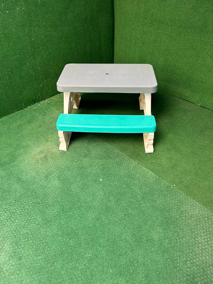 Dolu 2618 Picknicktafel voor 4 Kinderen Binnen/Buiten, Tuin en Terras, Picknicktafels, Nieuw, Rechthoekig, Overige materialen