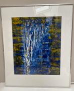 ABSTRACT WERK OP PAPIER INGELIJST, Ophalen