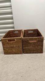 Rieten opbergmandjes, Huis en Inrichting, Ophalen, Gebruikt, Mand, Riet