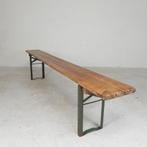 Klapbank, bank inklapbaar voor terras, 220 cm lang, jaren 60, Ophalen of Verzenden