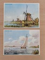 **2x Ansicht Voor het kind 1952? molen zeilboot kinderzegels, Ophalen of Verzenden, 1940 tot 1960, Ongelopen, Overige thema's