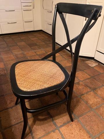 Stoel bistrostoel zwart metaal beschikbaar voor biedingen