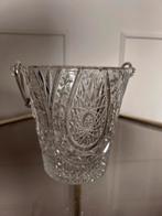 Vintage IJsemmer met Zilverkleurig Hengsel, Antiek en Kunst, Antiek | Glas en Kristal, Ophalen of Verzenden