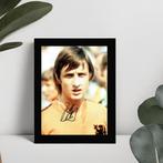 Johan Cruyff Gedrukte handtekening ingelijst Nederland, Ophalen of Verzenden