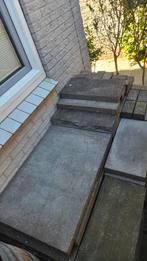 Gratis af te halen  +- 25 vierkante meter terrastegels, Tuin en Terras, Ophalen, Gebruikt, Hout
