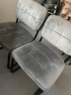 2 antraciet stoelen kick collection, Huis en Inrichting, Ophalen, Zo goed als nieuw, Grijs, Stof