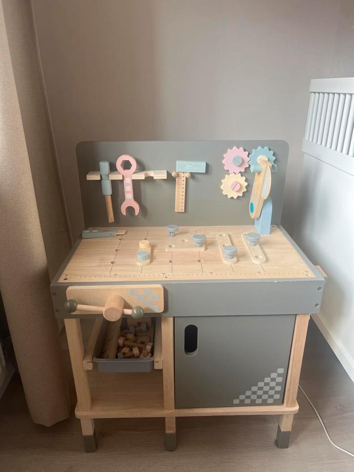 Howa werkbank van hout voor kinderen, Kinderen en Baby's, Kinderkamer | Tafels en Stoelen, Gebruikt, Stoel(en), Ophalen