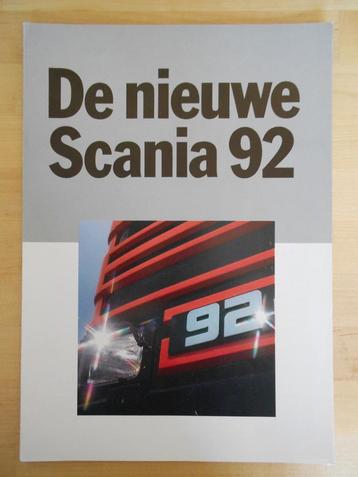 Scania 92 Brochure 1984 – T92 G92 P92 R92 beschikbaar voor biedingen