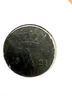 1821U cent Willem I, Ophalen of Verzenden, Koning Willem I, 1 cent, Losse munt