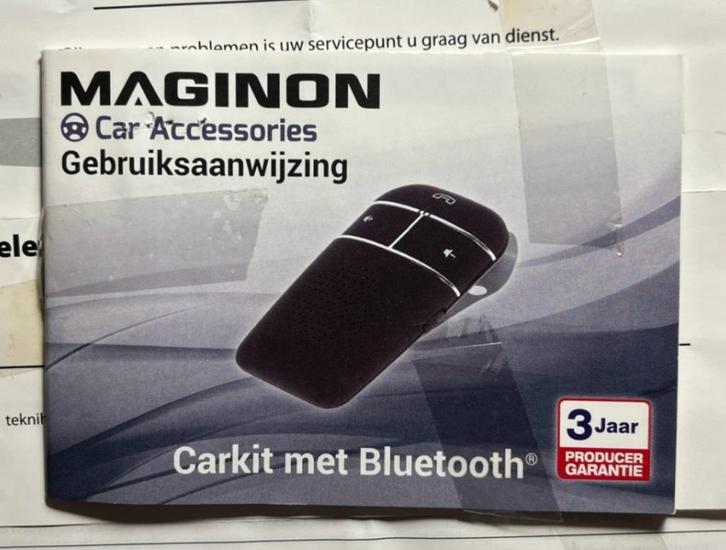Carkit met bluetooth - Maginon BHF-35 handsfreeset, Auto diversen, Carkits, Gebruikt, Ophalen of Verzenden