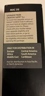 Adobe Creative Suite 4 Production Premium Mac Apple Upgrade, Ophalen of Verzenden, Zo goed als nieuw, MacOS