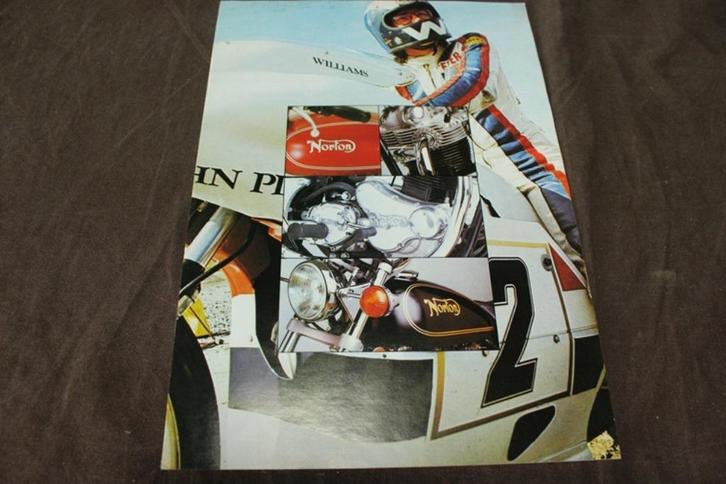 Norton Commando 850 JPS motorfiets verkoop folder, Motoren, Handleidingen en Instructieboekjes, Overige merken, Ophalen of Verzenden
