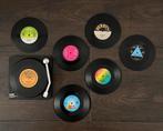 Vinylplaten onderzetters / platenspeler houder, Huis en Inrichting, Verzenden, Zo goed als nieuw, Glas of Kopje