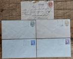 enveloppen Nederlands indie Blora 1900 5x verschillend, Postzegels en Munten, Brieven en Enveloppen | Buitenland, Envelop, Verzenden